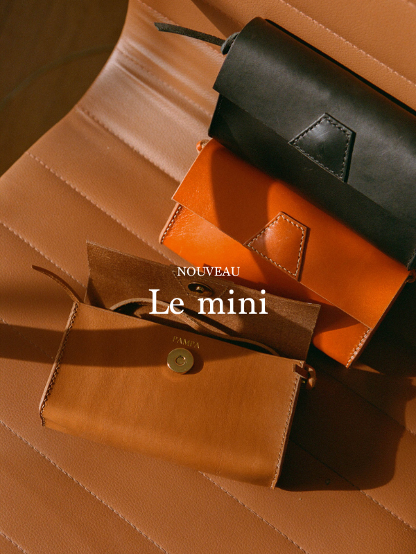 Mini sac en cuir fait main à Paris, création artisanale et sur mesure